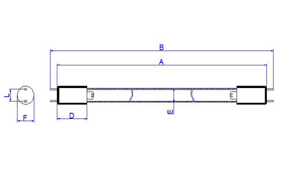 T5 20W UVC Generator-UVC Desinfektions-Licht der Ozon-Lampen-15mm des Durchmesser-589mm