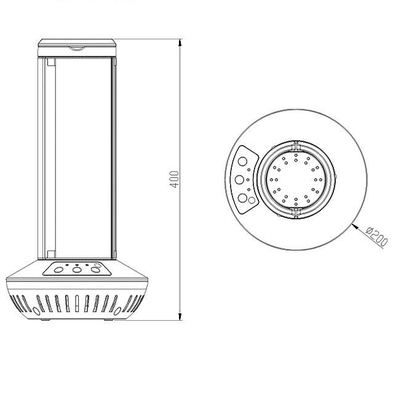 STERILISATOR-Fan-Luft des Innenministerium-40w UV, diedesinfektions-UVC Licht desinfiziert