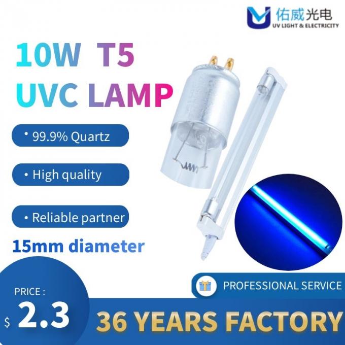 der Lichtdesinfektions-Birne des UVder lampe doppelten Rohres der Seite geraden ultraviolettes geführtes Sterilisierungsuvrohr T5 10W 15W 20W 30W 40W 1